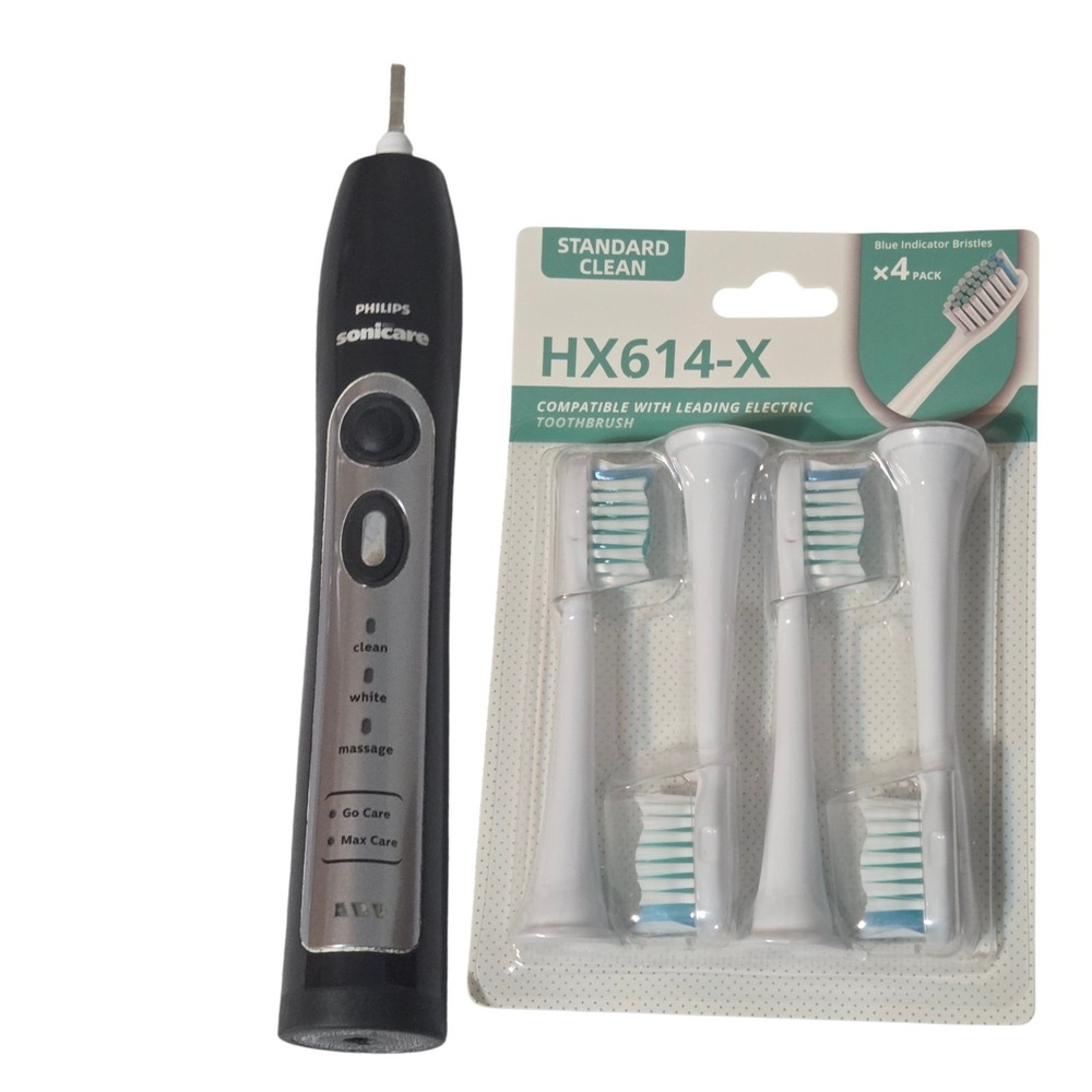 Philips Sonicare SILVER on BLACK Flexcare Platinum HX616D 5900 HX6970/HX6950 EUC